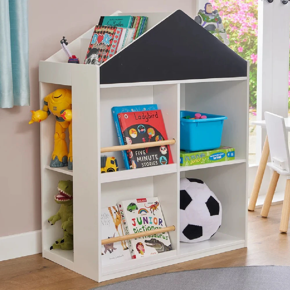 Liberty House Toys Kids White Blackboard Bookcase And Storage Cabinet 1 Liberty House Toys Kids White Blackboard Bookcase And Storage Cabinet