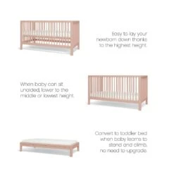 Mamas & Papas Solo Cot Bed And Mattress – Blush 12 Mamas & Papas Solo Cot Bed And Mattress – Blush -Kiddies Kingdom Store ZSFETR5YU