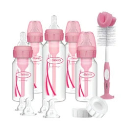 Dr Brown’s Anti-Colic Narrow Neck Pink Baby Bottle Gift Set
