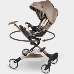 Micro Lightweight Stroller 360 Latte -Kiddies Kingdom Store aWAET4WYR
