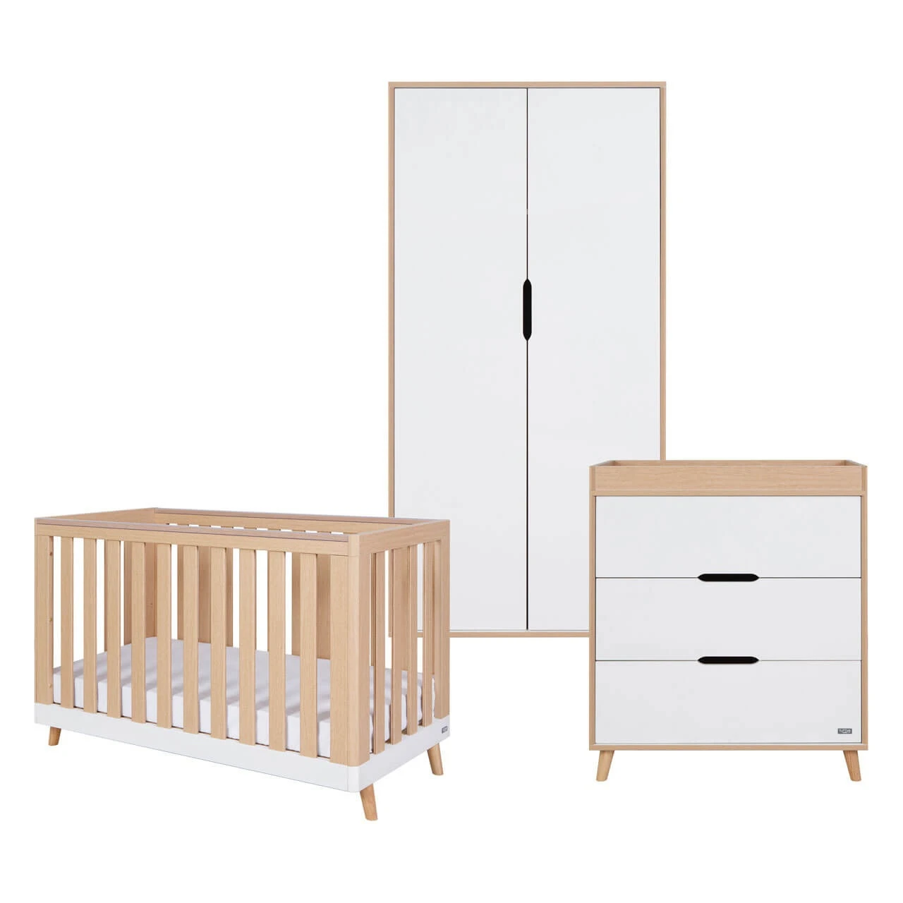 Tutti Bambini Hygge 3 Piece Room Set – White/Light Oak 10 Tutti Bambini Hygge 3 Piece Room Set – White/Light Oak - Image 10