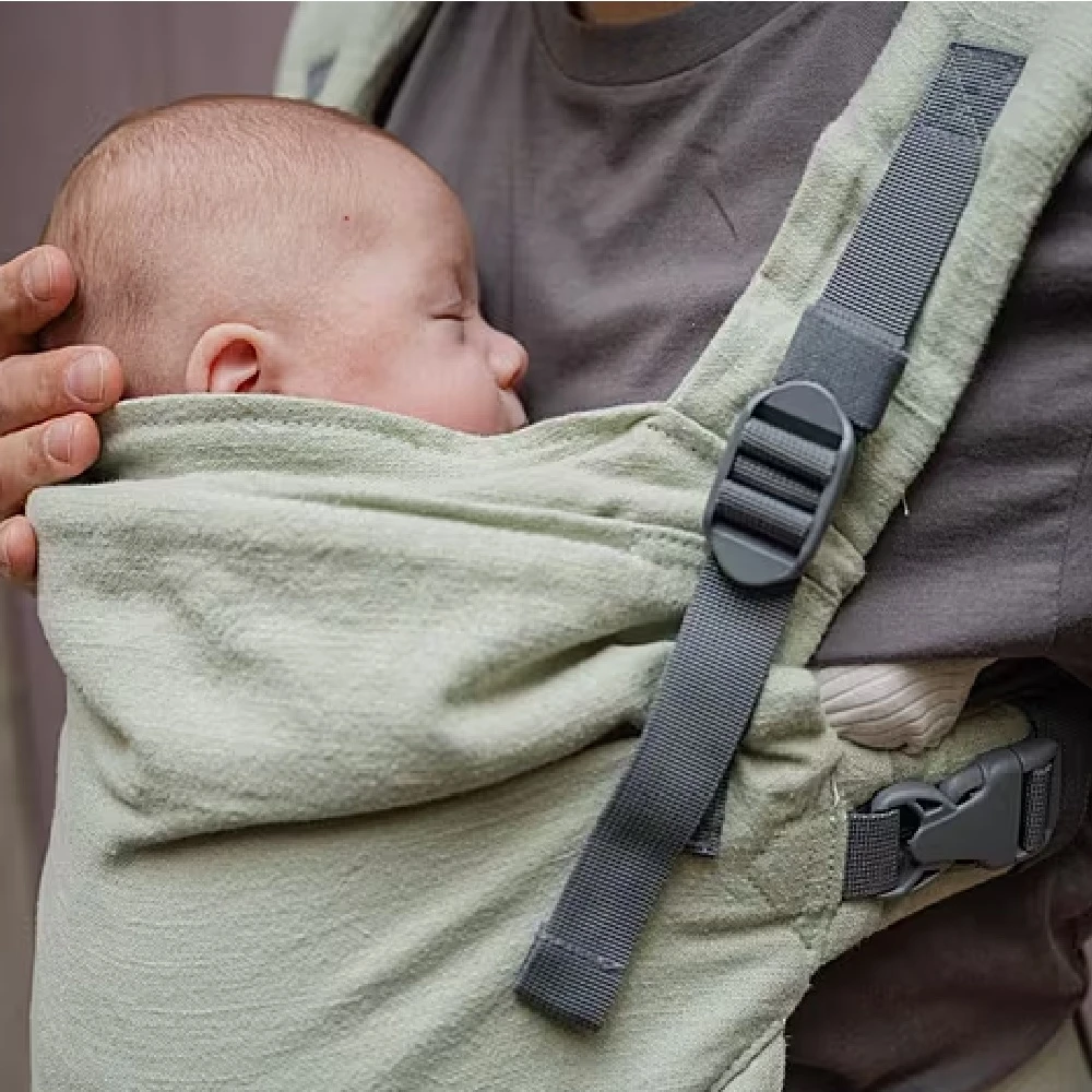 Tutti Bambini Boba X Baby Carrier Linen Green Willow 12 Tutti Bambini Boba X Baby Carrier Linen Green Willow - Image 12