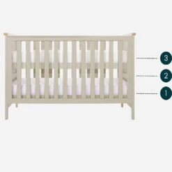 Tutti Bambini Misha Cot Bed – Mushroom/Golden Oak -Kiddies Kingdom Store aswe4r5 1 1