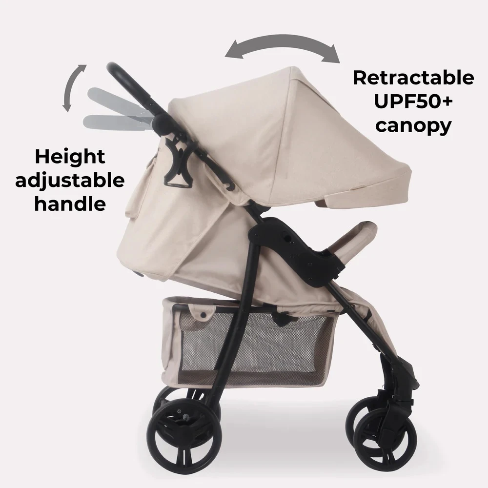 My Babiie Plus Pushchair – Oatmeal 11 My Babiie Plus Pushchair – Oatmeal - Image 11