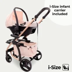 My Babiie 3-in-1 Travel System With I-Size Car Seat – Pink Plaid -Kiddies Kingdom Store awe4r5t 2