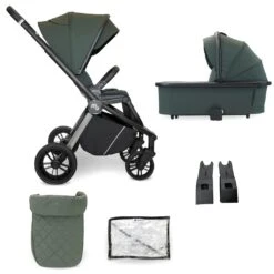 My Babiie MB450 2-in-1 Pushchair/Carrycot – Forest Green