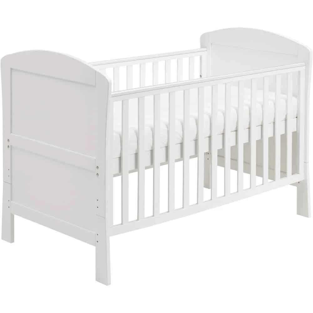 Babymore Aston Dropside Sleigh Cot Bed 3 Piece Nursery Room Set – White 3 Babymore Aston Dropside Sleigh Cot Bed 3 Piece Nursery Room Set – White - Image 3