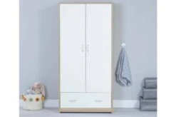 Babymore Veni 3 Piece Nursery Room Set With Underdrawer – White/Oak 15 Babymore Veni 3 Piece Nursery Room Set With Underdrawer – White/Oak -Kiddies Kingdom Store babymore luno wardrobe white oak scaled 1 5