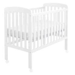 Babymore Space Saver Cot – White -Kiddies Kingdom Store babymore space saver white 3