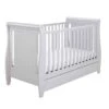 Babymore Stella Dropside Sleigh Cot Bed – Grey