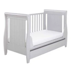 Babymore Stella Dropside Sleigh Cot Bed – Grey 12 Babymore Stella Dropside Sleigh Cot Bed – Grey -Kiddies Kingdom Store babymore stella grey 4