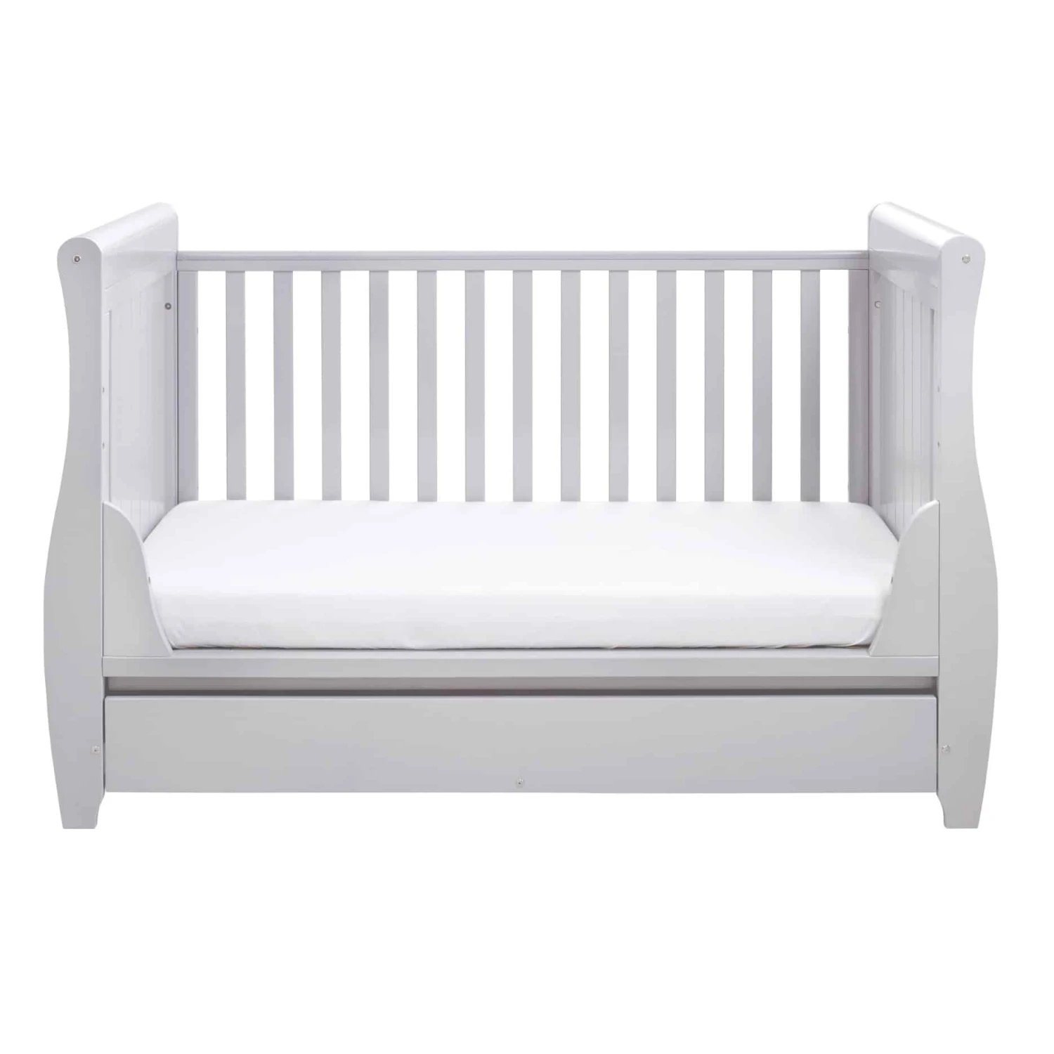 Babymore Stella Dropside Sleigh Cot Bed – Grey 5 Babymore Stella Dropside Sleigh Cot Bed – Grey - Image 5