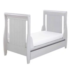 Babymore Stella Dropside Sleigh Cot Bed – Grey 15 Babymore Stella Dropside Sleigh Cot Bed – Grey -Kiddies Kingdom Store babymore stella grey 7