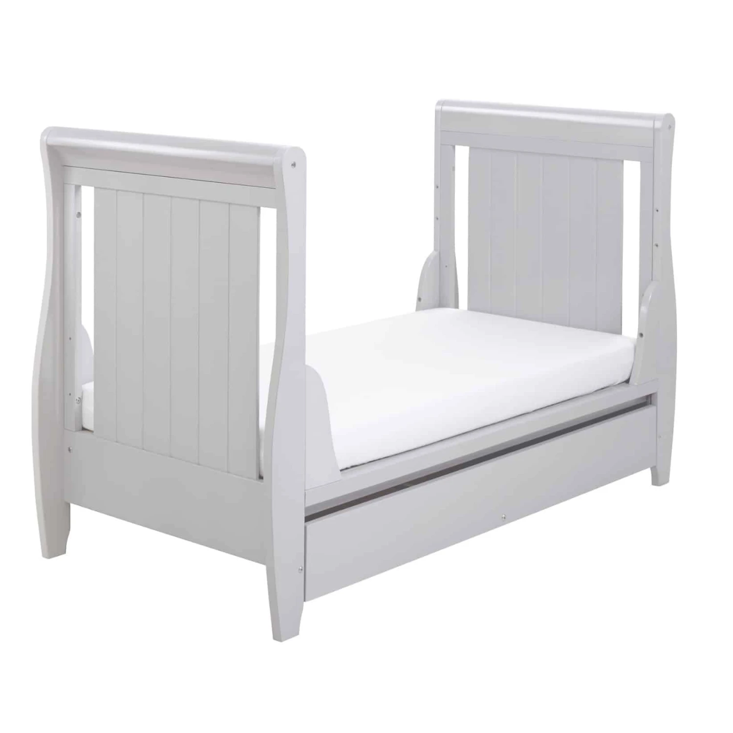 Babymore Stella Dropside Sleigh Cot Bed – Grey 7 Babymore Stella Dropside Sleigh Cot Bed – Grey - Image 7