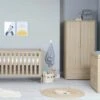 Babymore Veni 4 Piece Nursery Room Set – Oak