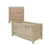 Babystyle Bordeaux Oak 2 Piece Nursery Room Set/Mattress