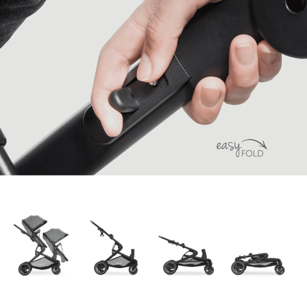 Hauck Melange Grey Atlantic Twin Stroller 6 Hauck Melange Grey Atlantic Twin Stroller - Image 6