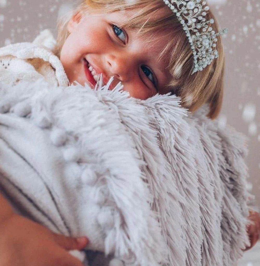 Bizzi Growin Whisper Grey Koochicoo Fluffy Baby Blanket 2 Bizzi Growin Whisper Grey Koochicoo Fluffy Baby Blanket - Image 2