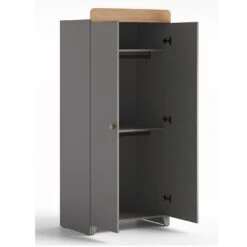 The Belstone 4 Piece Nursery Room Set Dove Grey And Oak -Kiddies Kingdom Store belstone dove grey oakwardrobe