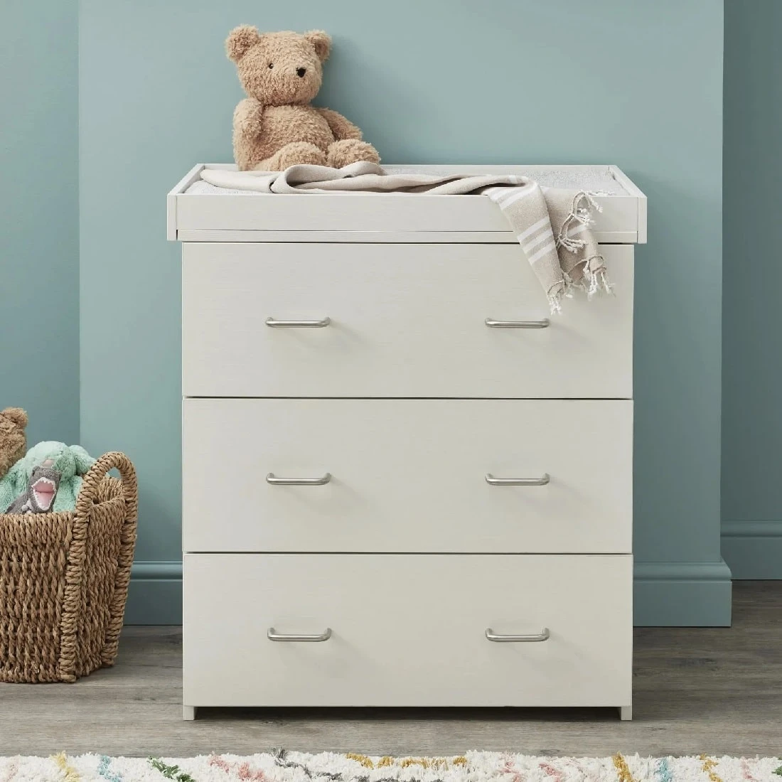 Babymore Caro 2 Piece Nursery Set – White Wash 6 Babymore Caro 2 Piece Nursery Set – White Wash - Image 6