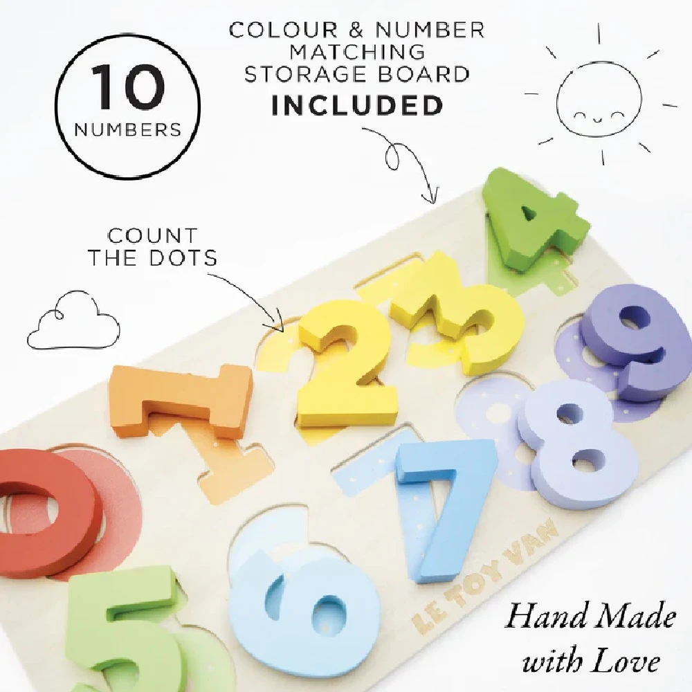 Le Toy Van Counting Wooden Numbers Shape Sorter 4 Le Toy Van Counting Wooden Numbers Shape Sorter - Image 4