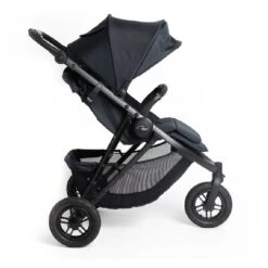 Roma Atlas 3 Wheel Stroller – Jet Black -Kiddies Kingdom Store bhjbh