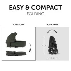 Hauck Walk N Care All In One – Dark Olive -Kiddies Kingdom Store bnb