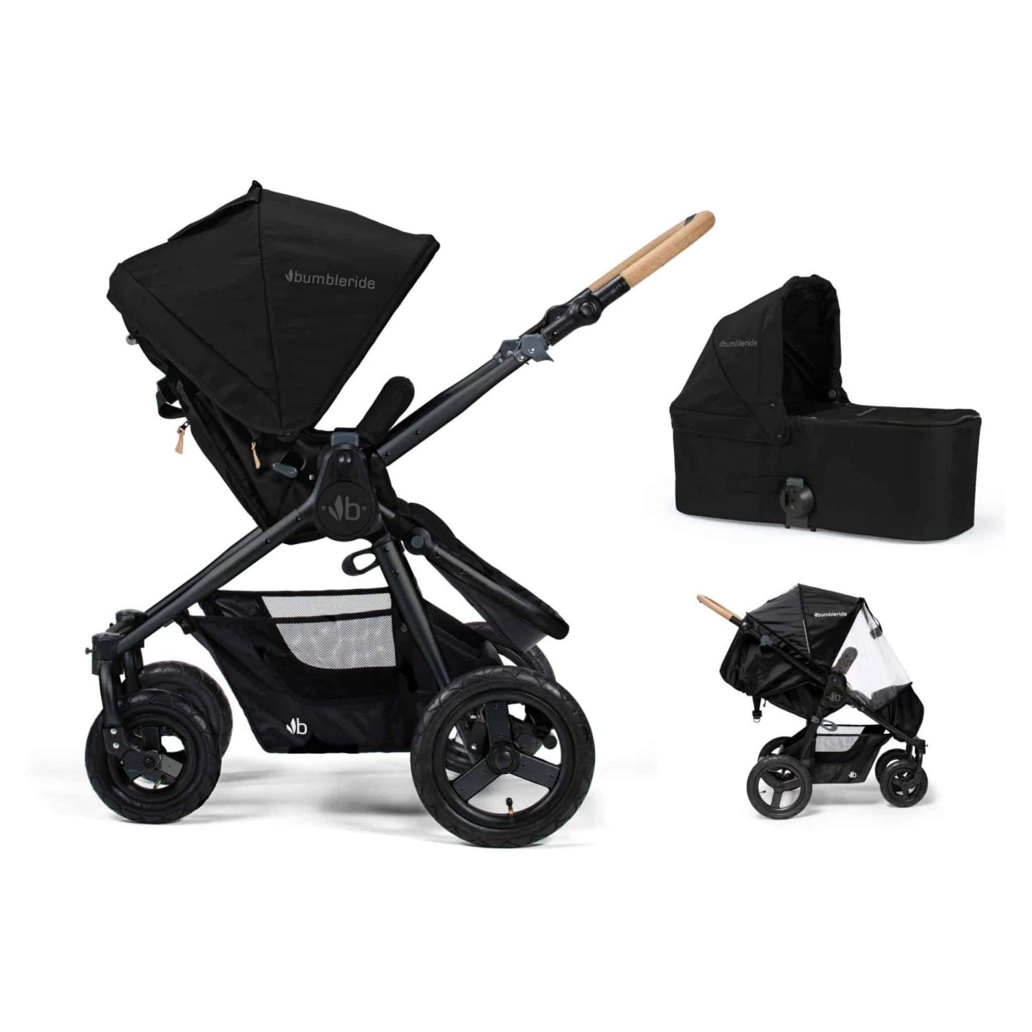 Bumbleride Era 2 In 1 Pram – Matte Black 1 Bumbleride Era 2 In 1 Pram – Matte Black
