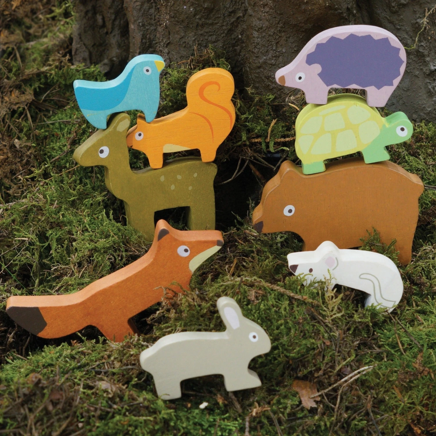 Le Toy Van Forest Animals Wooden Stacking Toy 3 Le Toy Van Forest Animals Wooden Stacking Toy - Image 3