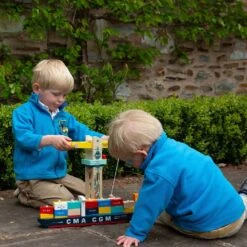 Vilac Jules Verne Container Ship -Kiddies Kingdom Store cgfg