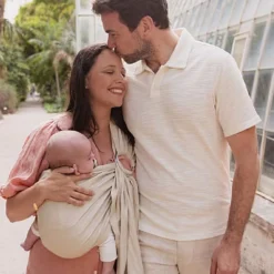 Tutti Bambini Boba Ring Sling Baby Carrier Pampas Beige -Kiddies Kingdom Store csd