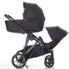 Mee-Go UNO Plus Baby And Toddler Tandem Pushchair Black/Rose