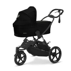 Cybex Cybex Cot S – Moon Black -Kiddies Kingdom Store cybex cot s black 2 1