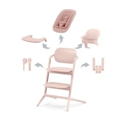 Cybex Lemo 4-in-1 Highchair Set – Pearl Pink