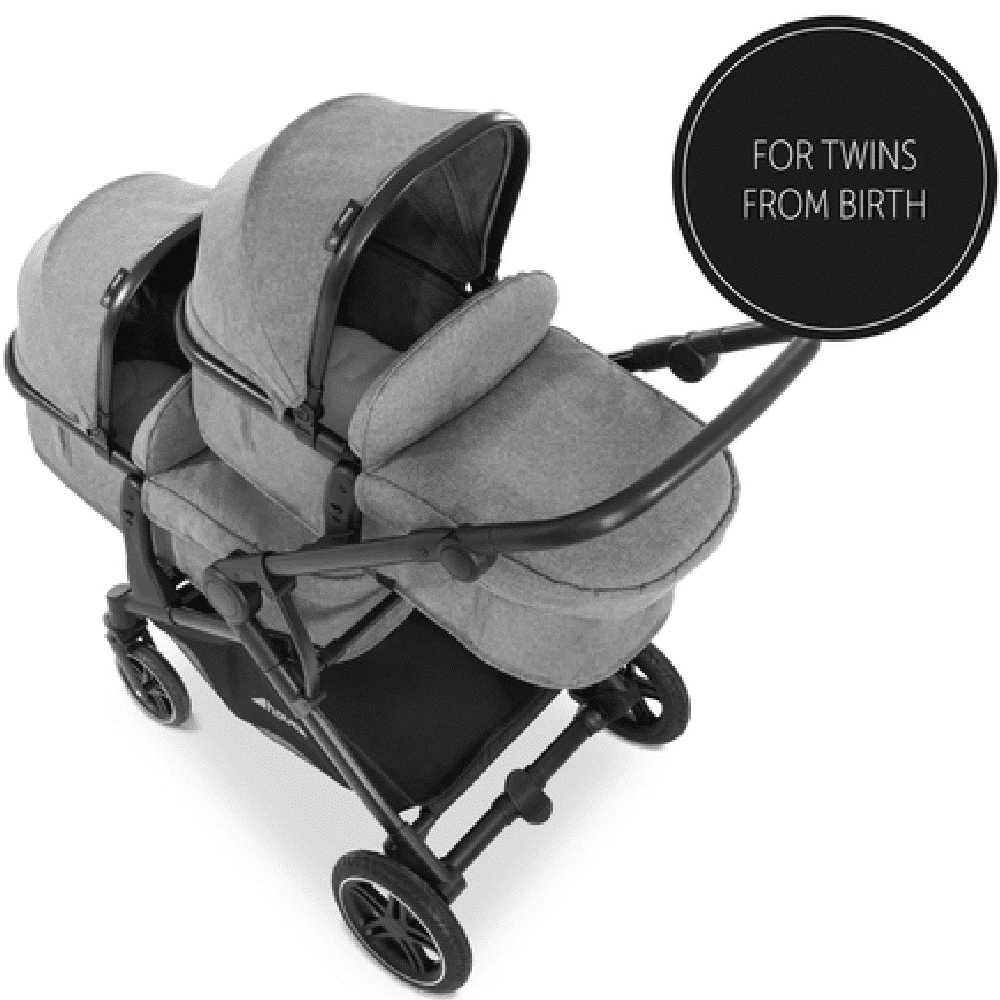 Hauck Melange Grey Atlantic Twin Stroller 20 Hauck Melange Grey Atlantic Twin Stroller - Image 20