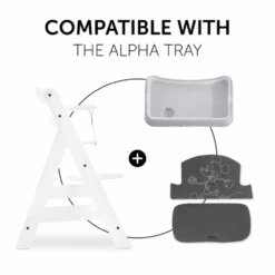 Hauck Alpha Highchair Pad Select – Mickey Mouse Anthracite -Kiddies Kingdom Store ded