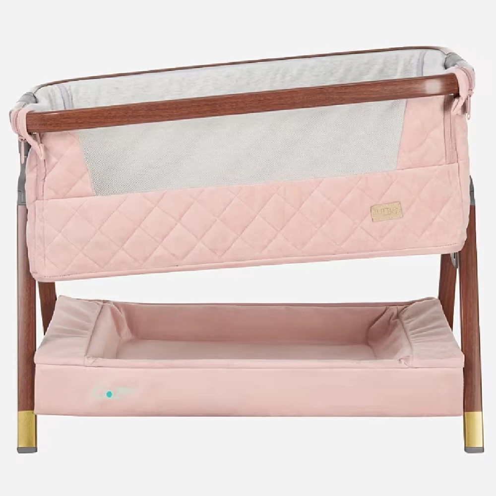 Tutti Bambini CoZee Luxe Mini Me Crib – Walnut & Blush 6 Tutti Bambini CoZee Luxe Mini Me Crib – Walnut & Blush - Image 6