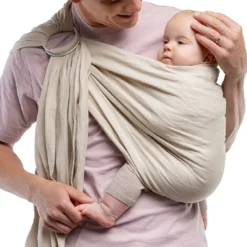 Tutti Bambini Boba Ring Sling Baby Carrier Pampas Beige -Kiddies Kingdom Store degr