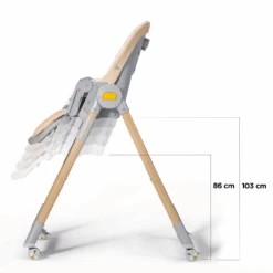 Kinderkraft High Chair LASTREE Wooden -Kiddies Kingdom Store dffd 4
