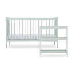 CuddleCo Nola 2 Piece Nursery Furniture Set – Sage Green