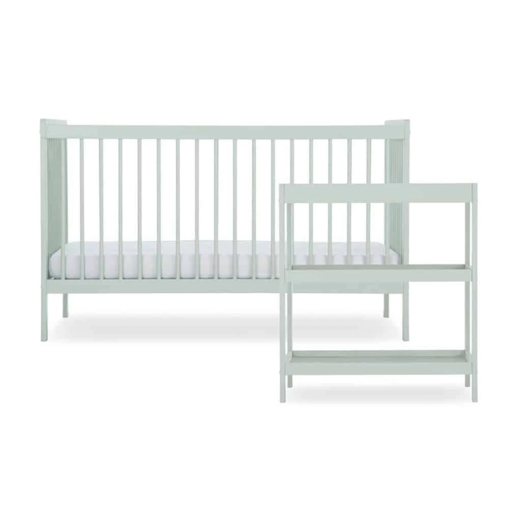 CuddleCo Nola 2 Piece Nursery Furniture Set – Sage Green 1 CuddleCo Nola 2 Piece Nursery Furniture Set – Sage Green