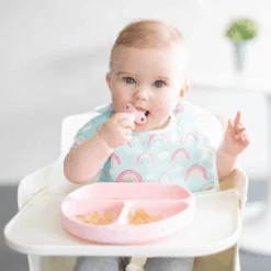 Bumkins Pink Silicone Chewtensils -Kiddies Kingdom Store dfhrry