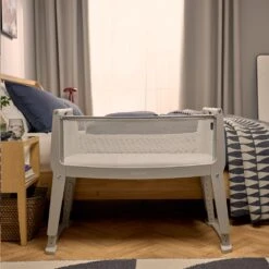 SnuzPod Studio Bedside Crib With Mattress Oslo Grey 15 SnuzPod Studio Bedside Crib With Mattress Oslo Grey -Kiddies Kingdom Store dfhtu67