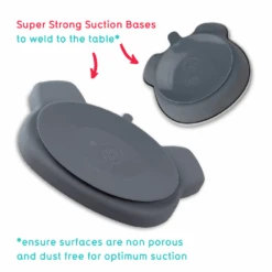 Tum Tum Grey Baby Feeding Set -Kiddies Kingdom Store dfnb