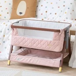 Tutti Bambini CoZee Luxe Mini Me Crib – Walnut & Blush 11 Tutti Bambini CoZee Luxe Mini Me Crib – Walnut & Blush -Kiddies Kingdom Store dfrgthy 1