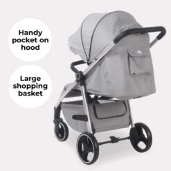 My Babiie MB160 Grey Tropical Plus Pushchair 10 My Babiie MB160 Grey Tropical Plus Pushchair -Kiddies Kingdom Store dfrt55