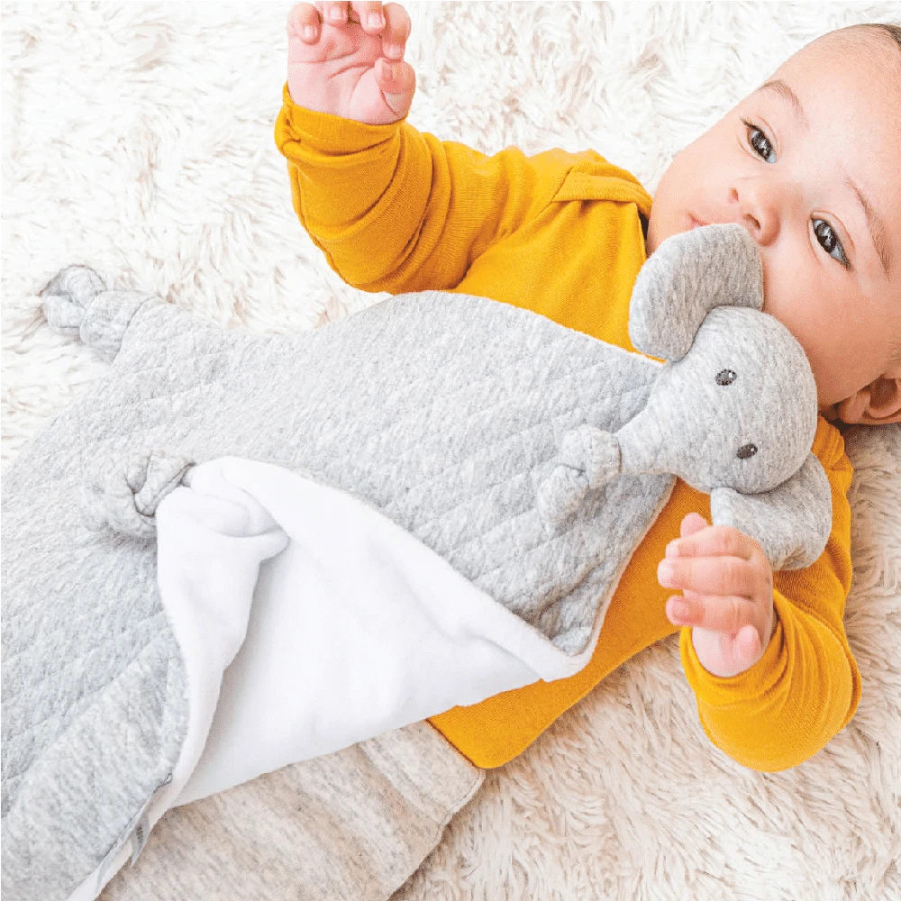 Nattou Tembo Elephant Doudou Grey 2 Nattou Tembo Elephant Doudou Grey - Image 2