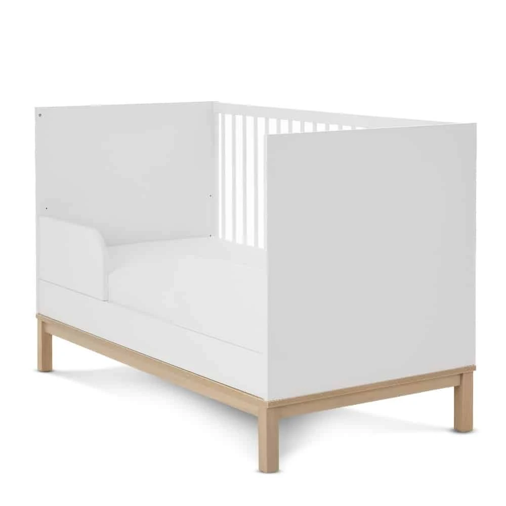 Obaby Astrid Cot Bed – White/Oak 2 Obaby Astrid Cot Bed – White/Oak - Image 2