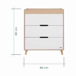 Tutti Bambini Fika 4in1 3 Piece Room Set – White/Light Oak 30 Tutti Bambini Fika 4in1 3 Piece Room Set – White/Light Oak -Kiddies Kingdom Store dr6t4 1