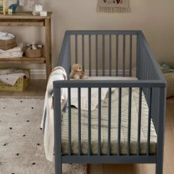 Mamas & Papas Solo Cot Bed And Mattress – Slate -Kiddies Kingdom Store drf